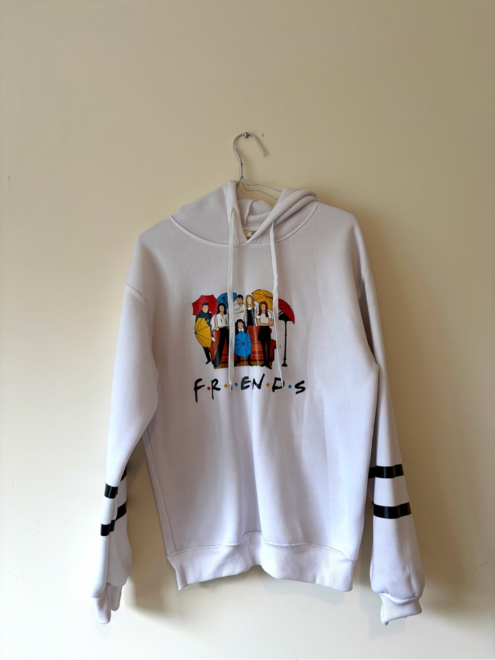 Friends Graphic White Hooded Sweatshirt - Picture 2 of 6